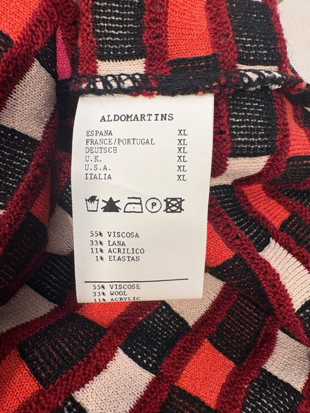 Aldo Martins x Anthropologie Checkered Pencil Skirt - Red/Pink - Picture 8 of 8